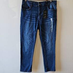 Bluenotes Zane Men's 34x30  Slim Fit Dark Blue Jeans